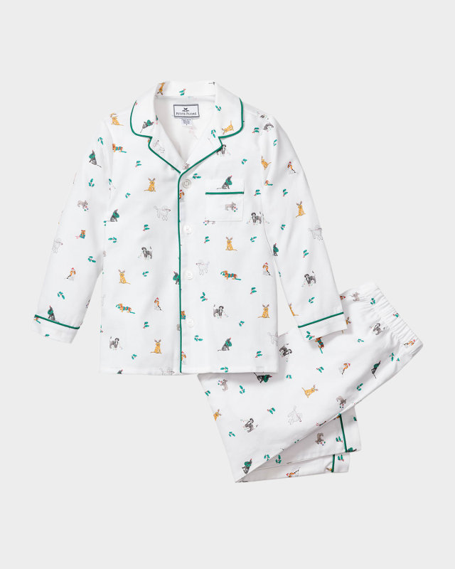 Boy's Jingle Paws Two-Piece Pajama Set, Size 6M-14
